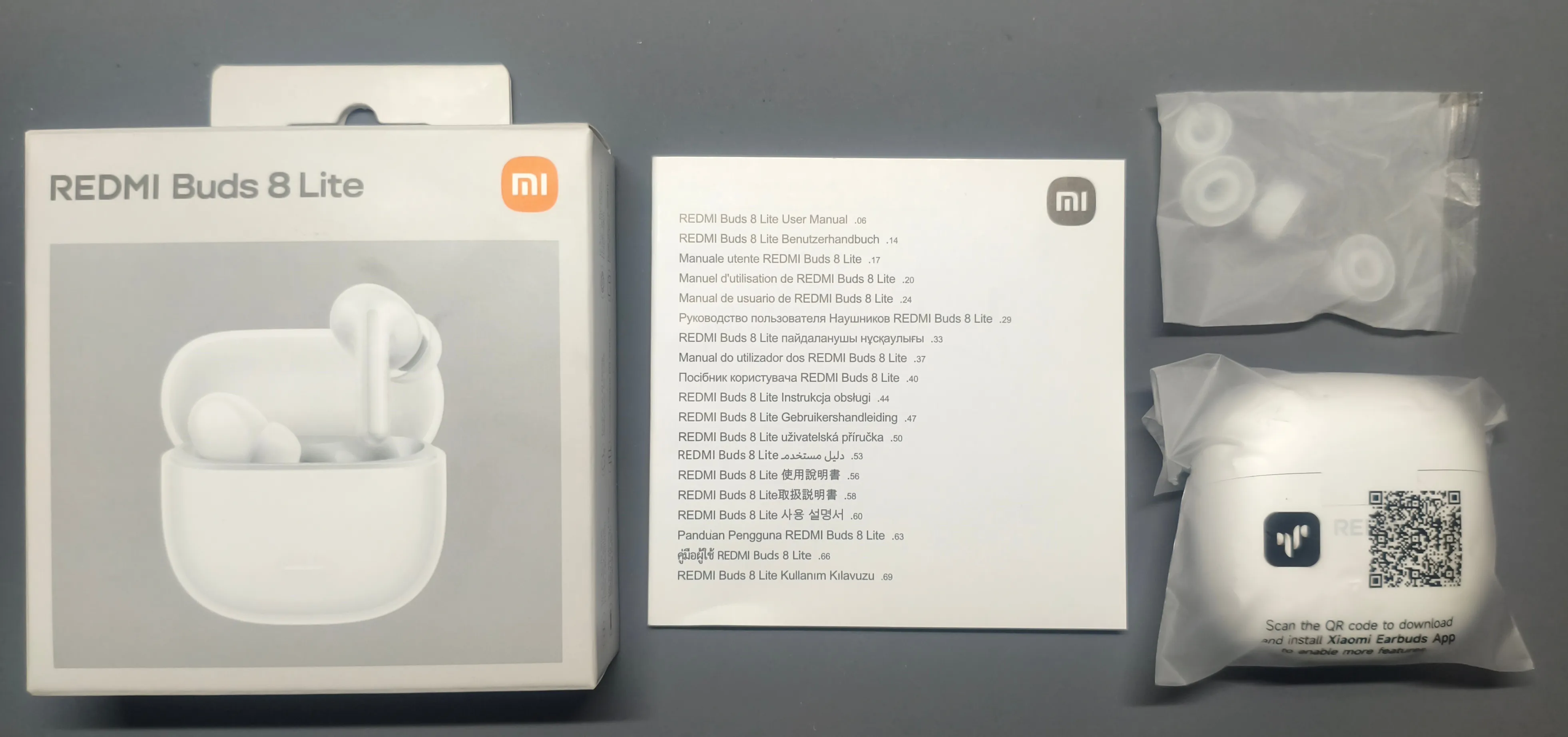 Redmi Buds 8 Lite 同梱物一式